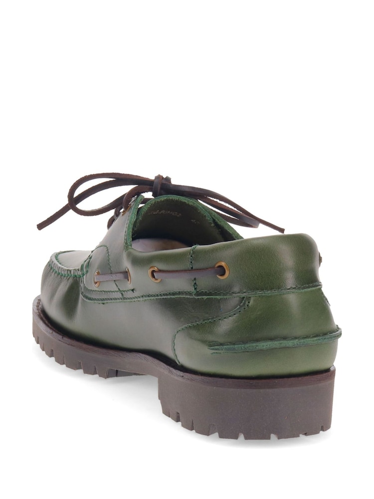 Vihreä - Jones Bootmaker Pickering 2 Leather Boat Kengät - Kuva 2 / 5