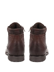 Jones Bootmaker Docklands Leather Lace Up Brown Boots - Image 2 of 5