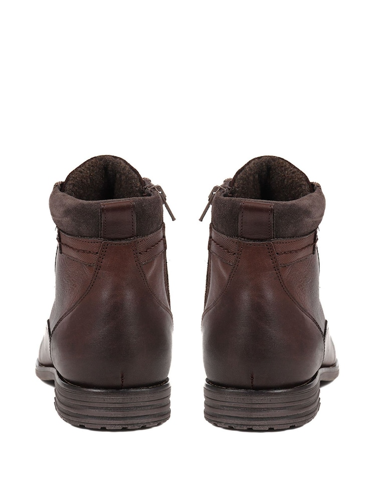 Jones Bootmaker Docklands Leather Lace Up Brown Boots - Image 2 of 5