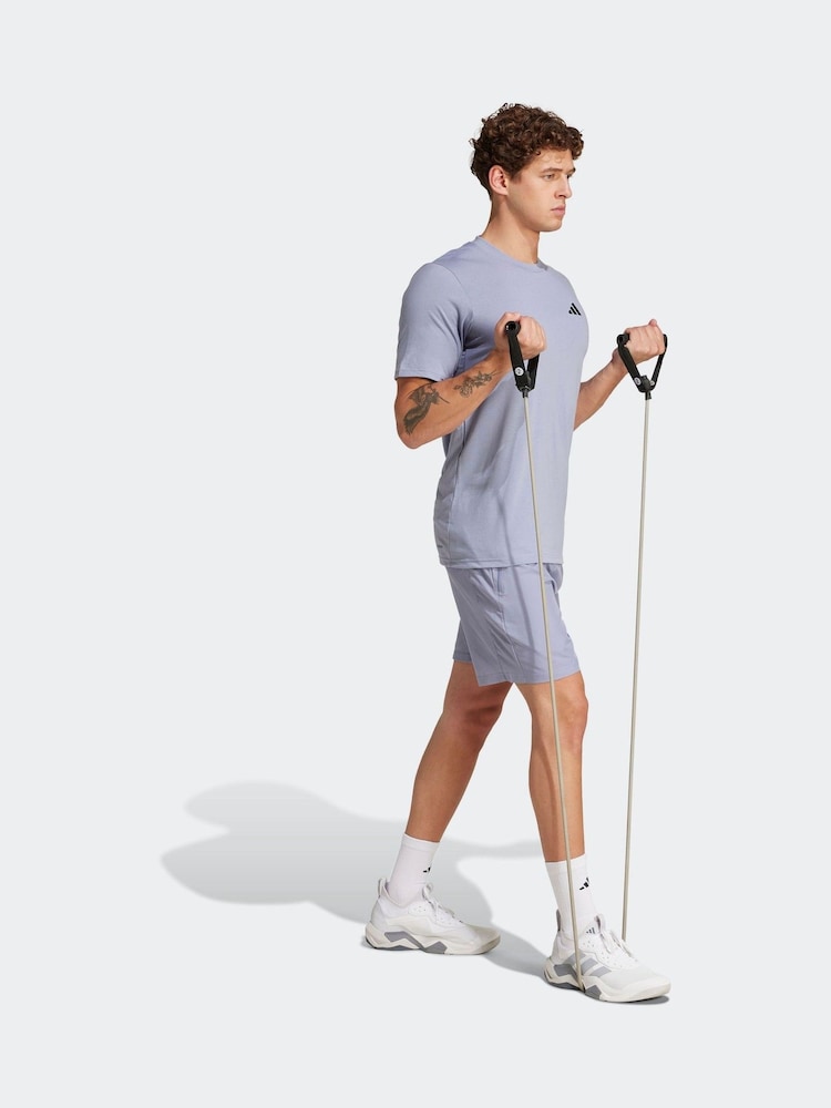 adidas Purple Train Essentials Woven Training Shorts - Image 3 of 6