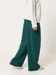 PixieGirl Petite Green Wide Leg Yoga Pants - Image 3 of 6