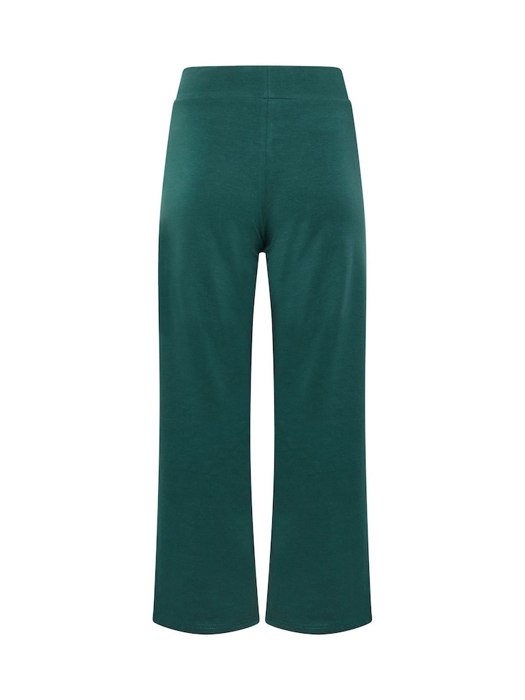 PixieGirl Petite Green Wide Leg Yoga Pants - Image 6 of 6