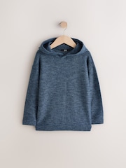Dark Blue Knitted Hoodie (3-16yrs) - Image 4 of 7
