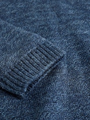 Dark Blue Knitted Hoodie (3-16yrs) - Image 6 of 7