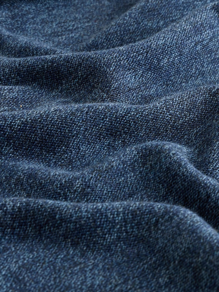 Dark Blue Knitted Hoodie (3-16yrs) - Image 7 of 7