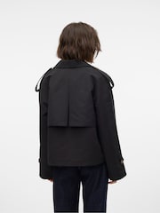 VERO MODA Black Short Trench Coat - Image 2 of 4