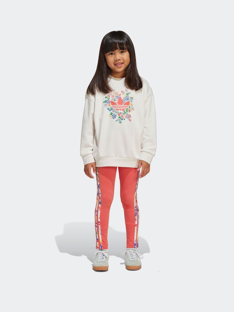 adidas Originals Red/White Liberty London Floral Tracksuit - Image 1 of 8