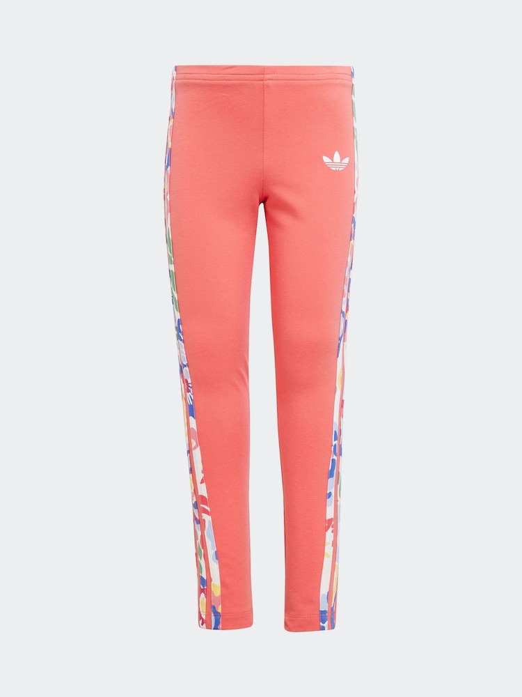 adidas Originals Red/White Liberty London Floral Tracksuit - Image 8 of 8