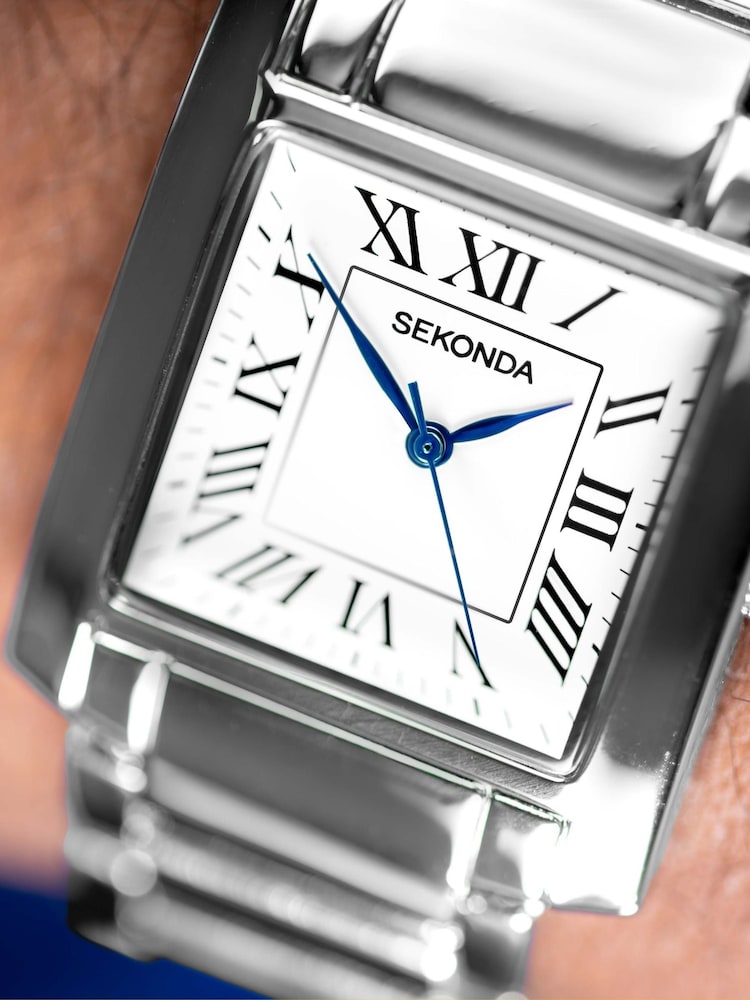 Sekonda Montreal Mens 30mm Analogue Watch With Gold Case And Alloy Bracelet With White Dial - Image 6 of 6