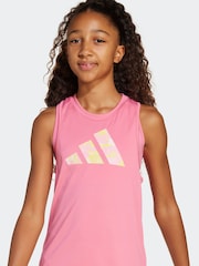 adidas Pink Train Essentials Flower Print Vest - Image 5 of 6