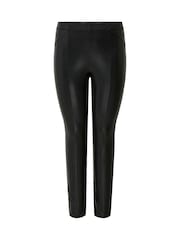 ONLY Curve Black Faux leather Leggings - Image 5 of 7