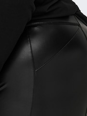 ONLY Curve Black Faux leather Leggings - Image 7 of 7