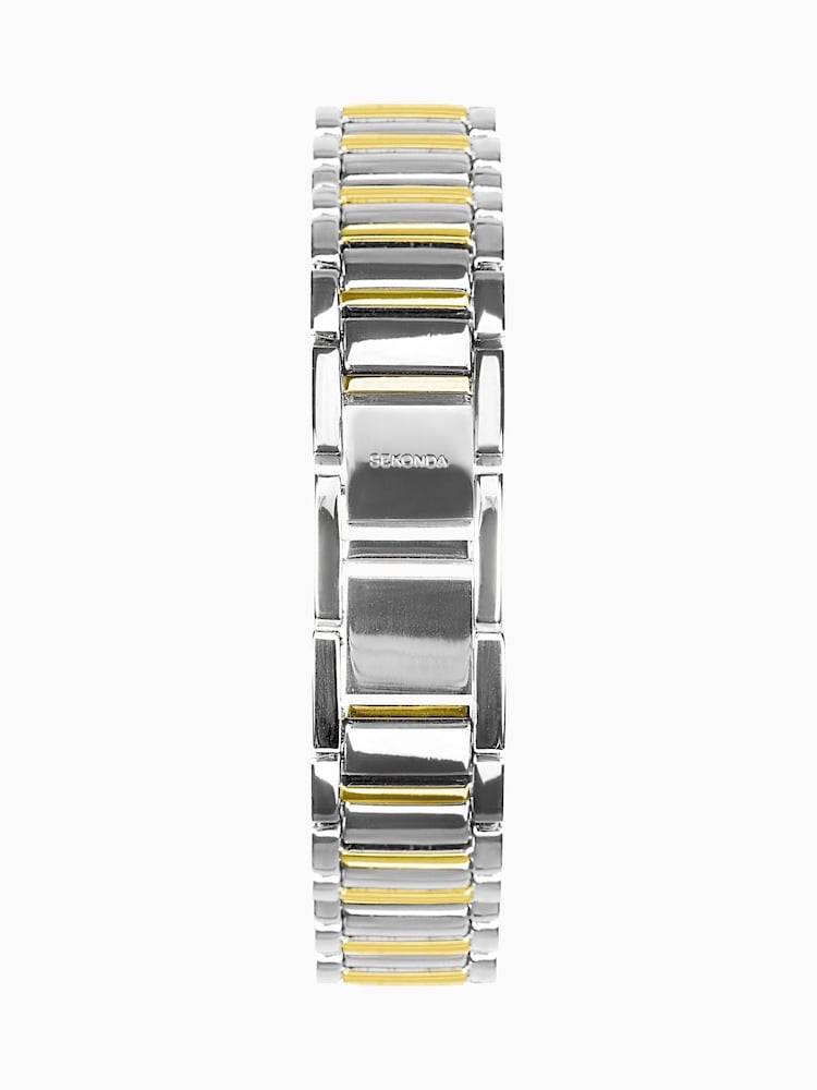 Sekonda Womens Silver Montreal 21mm Analogue Watch With Two Tone Case And Alloy Bracelet With Dial - Image 2 of 6 Sekonda Womens Silver Montreal 21mm Analogue Watch With Two Tone Case And Alloy Bracelet With Dial - Image 2 of 6