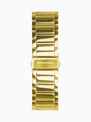 Sekonda Montreal Mens 30mm Analogue Watch With Gold Case And Alloy Bracelet With White Dial - Image 4 of 6