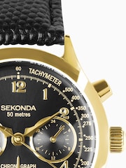 Sekonda Mens Archer 40mm Analogue Watch With Silver Case And Leather Strap With Dial - Image 6 of 6