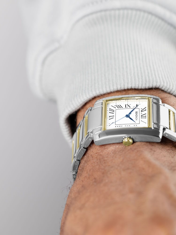 Sekonda Mens Silver Tone Montreal 30mm Analogue Watch With Two Case And Alloy Bracelet With Dial - Image 1 of 6