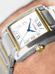 Sekonda Mens Silver Tone Montreal 30mm Analogue Watch With Two Case And Alloy Bracelet With Dial - Image 2 of 6