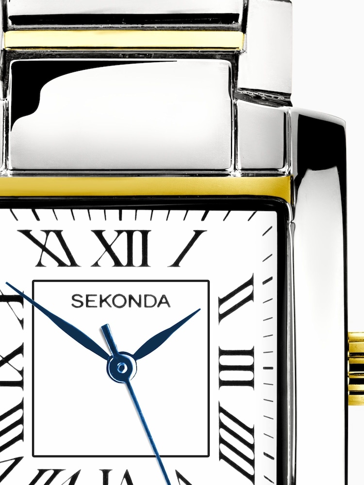 Sekonda Mens Silver Tone Montreal 30mm Analogue Watch With Two Case And Alloy Bracelet With Dial - Image 6 of 6