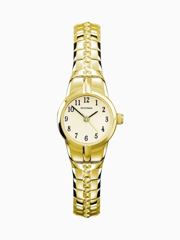 Sekonda Newton Womens 19mm Analogue Watch With Silver Case And Stainless Steel Expanding Bracelet With Black Dial - Image 2 of 6