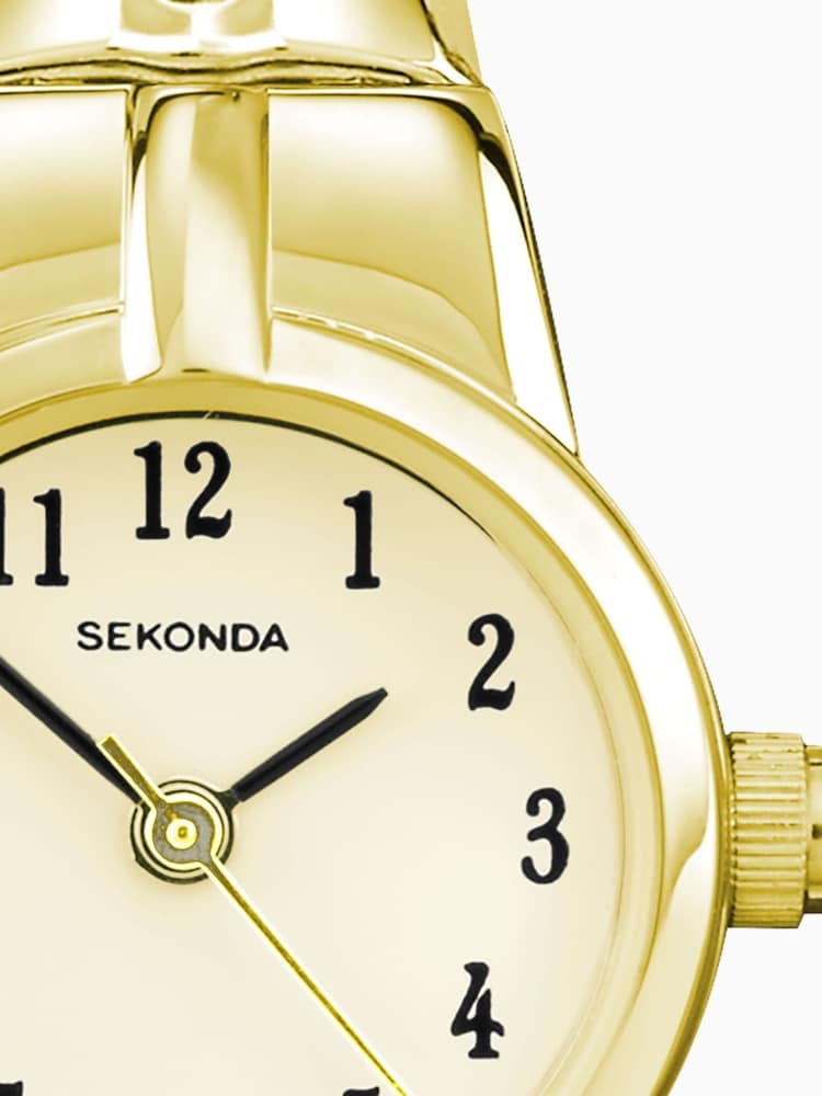 Sekonda Newton Womens 19mm Analogue Watch With Silver Case And Stainless Steel Expanding Bracelet With Black Dial - Image 6 of 6