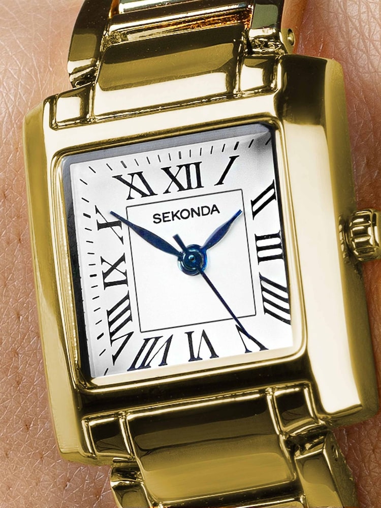 Sekonda Womens Montreal 21mm Analogue Watch With Case And Alloy Bracelet With White Dial - Image 6 of 6