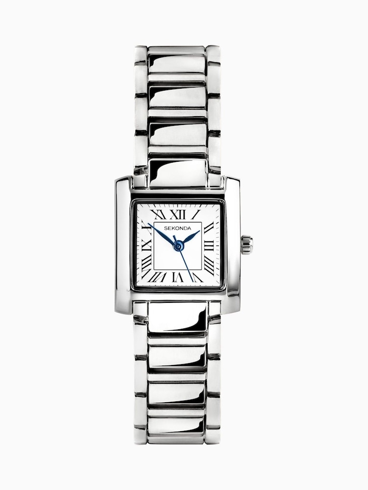 Sekonda Womens Montreal 21mm Analogue Watch With Case And Alloy Bracelet With White Dial - Image 1 of 6