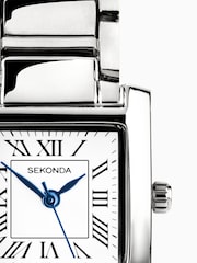 Sekonda Womens Montreal 21mm Analogue Watch With Case And Alloy Bracelet With White Dial - Image 4 of 6