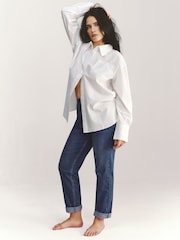 Simply Be Blue 24/7 Denim Boyfriend Jeans - Image 1 of 5