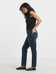 Simply Be Blue 24/7 Denim Boyfriend Jeans - Image 3 of 5