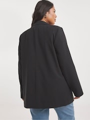 Simply Be Black Single Breasted Relaxed Blazer - Image 2 of 4