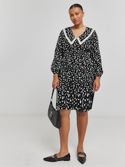 Simply Be Black Collared Midaxi Dress - Image 3 of 5