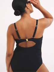 Simply Be Magisculpt Flatter Me Sports Underwired Bandeau Swimsuit - Image 2 of 4