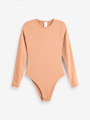 Simply Be Brown Magisculpt Smoothing Long Sleeve Bodysuit 2 Pack - Image 7 of 7