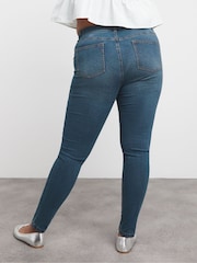 Simply Be Vintage Blue 24/7 Denim Skinny Jeans - Image 2 of 4