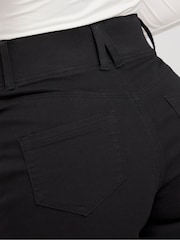 Simply Be Black Wide Leg Pull On Denim Jeggings - Image 4 of 4