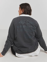 Simply Be Black Slogan Sweatshirt - Image 2 of 4