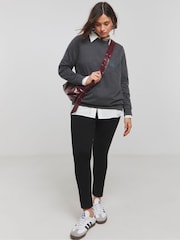 Simply Be Black Slogan Sweatshirt - Image 3 of 4