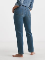 Simply Be Western Blue Petite 24/7 Straight Leg Jeans - Image 2 of 4