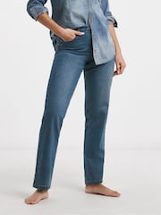 Simply Be Western Blue Petite 24/7 Straight Leg Jeans - Image 4 of 4