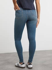 Simply Be Mid Blue Mid Blue 24/7 Skinny Denim Jeans - Image 2 of 4