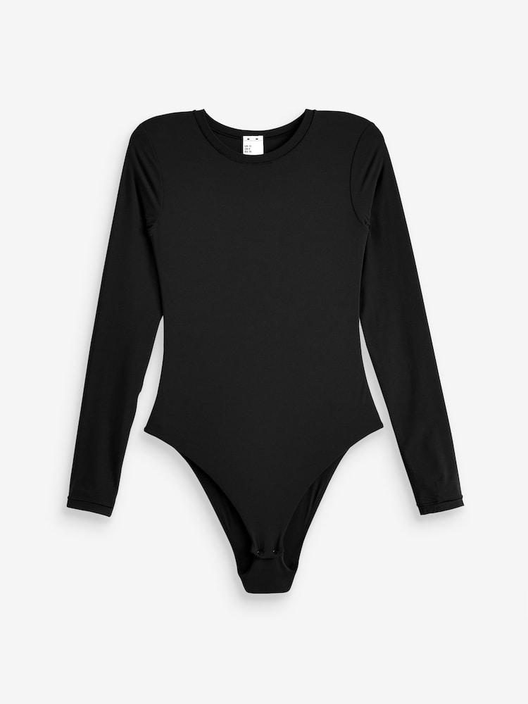 Simply Be White Magisculpt Smoothing Long Sleeve Bodysuit 2 Pack - Image 7 of 7