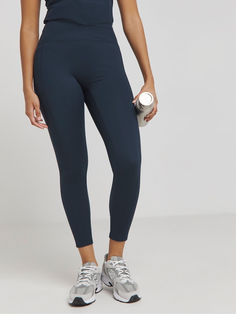 Simply Be Blue Active Full Length Leggings - Image 2 of 4