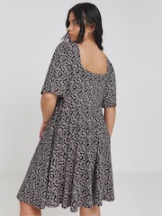 Simply Be Black Supersoft Skater Dress - Image 2 of 4