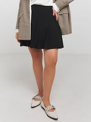 Simply Be Black Belt Detail Pleated Mini Skirt - Image 3 of 4