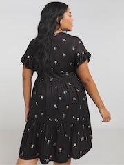 Simply Be Black Supersoft Smock Dress - Image 2 of 4