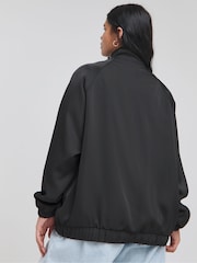 Simply Be Black Satin Bomber Jacket - Image 2 of 4