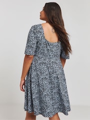 Simply Be Black Supersoft Skater Dress - Image 2 of 4