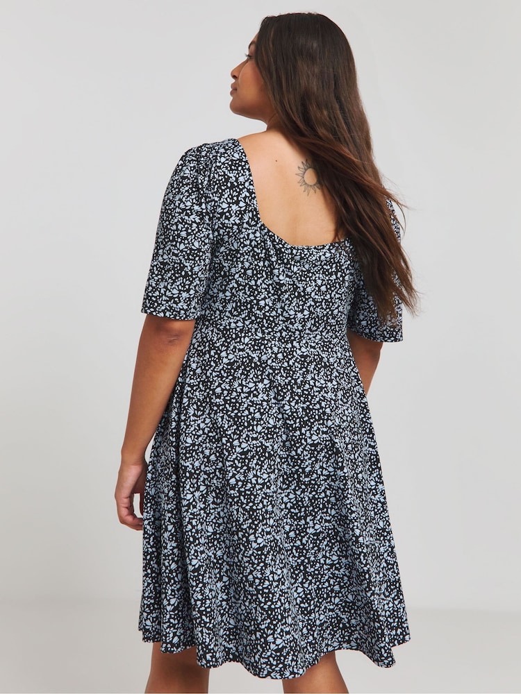 Simply Be Black Supersoft Skater Dress - Image 2 of 4