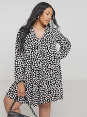 Simply Be Black Supersoft Smock Dress - Image 1 of 4