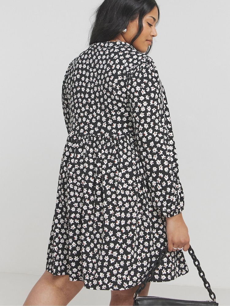 Simply Be Black Supersoft Smock Dress - Image 2 of 4